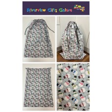 Santa Sack - Large - Snowmen on Grey Santa Sack - Large - Snowmen on Grey